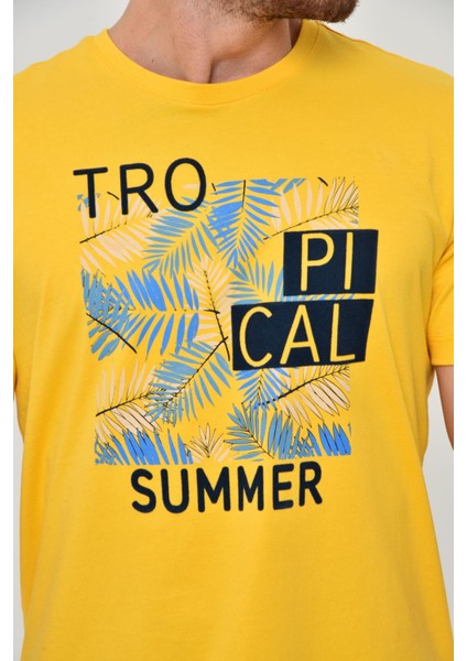 Erkek Bisiklet Yaka Tişört Y22344402501