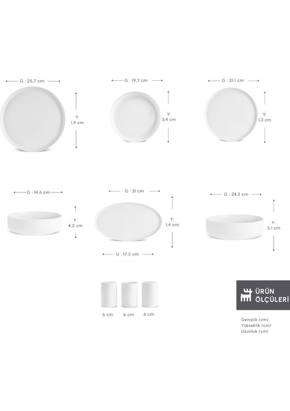 Earth Collection Matte Glaze 55 Parça 12 Kişilik Yemek Takımı fiyatları