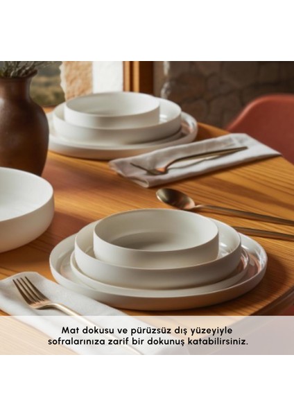 Earth Collection Matte Glaze 55 Parça 12 Kişilik Yemek Takımı