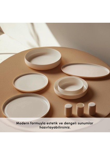 Earth Collection Matte Glaze 55 Parça 12 Kişilik Yemek Takımı