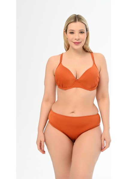 Aquaviva Kadın Tarçın Büyük Beden Alexa Kaplı Bikini Takımı