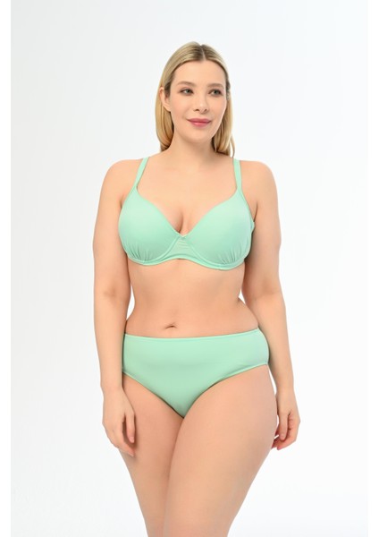 Aquaviva Kadın Mint Büyük Beden Alexa Kaplı Bikini Takımı