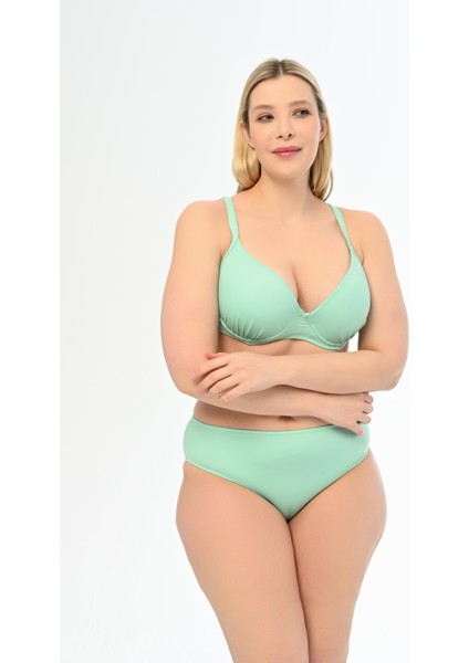 Aquaviva Kadın Mint Büyük Beden Alexa Kaplı Bikini Takımı fiyatları