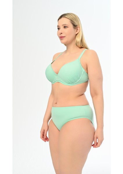 Aquaviva Kadın Mint Büyük Beden Alexa Kaplı Bikini Takımı modelleri