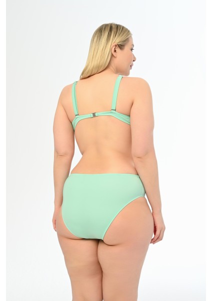 Aquaviva Kadın Mint Büyük Beden Alexa Kaplı Bikini Takımı fırsatları