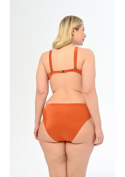 Aquaviva Kadın Tarçın Büyük Beden Alexa Kaplı Bikini Takımı fırsatları