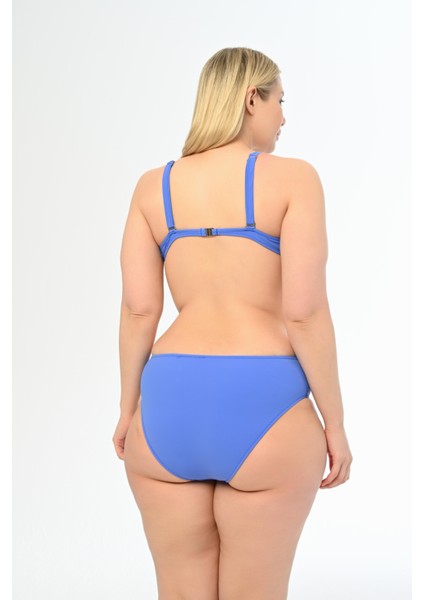 Aquaviva Kadın Mavi Büyük Beden Alexa Kaplı Bikini Takımı fırsatları