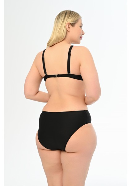 Kadın Siyah Büyük Beden Alexa Kaplı Bikini Takımı fırsatları