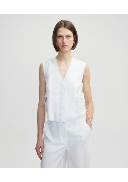 Yandan Bağlamalı Nakışlı Yelek IS1250007028002 fiyatları