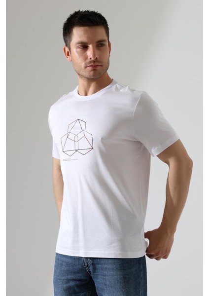 Bisiklet Yaka Kısa Kol, Baskılı T-Shirt fırsatları