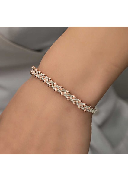 Gümüş Kazaziye Örgü Bileklik fırsatları