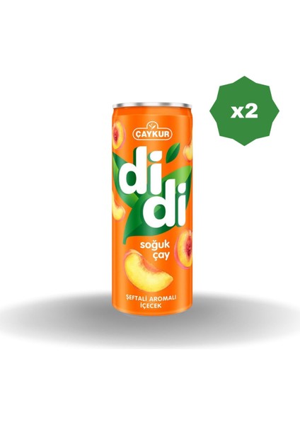 Şeftalili Soğuk Çay 250 ml - (2 Adet)