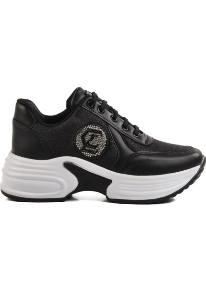 Siyah Yüksek Taban Kadın Spor Ayakkabı Ayakmod 5016 Z modelleri