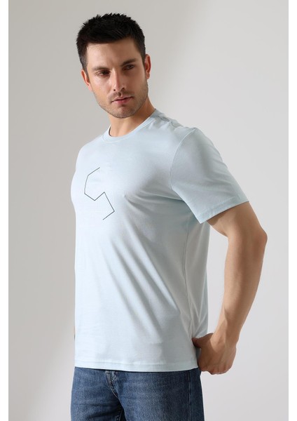 Bisiklet Yaka Kısa Kol, Baskılı T-Shirt fırsatları