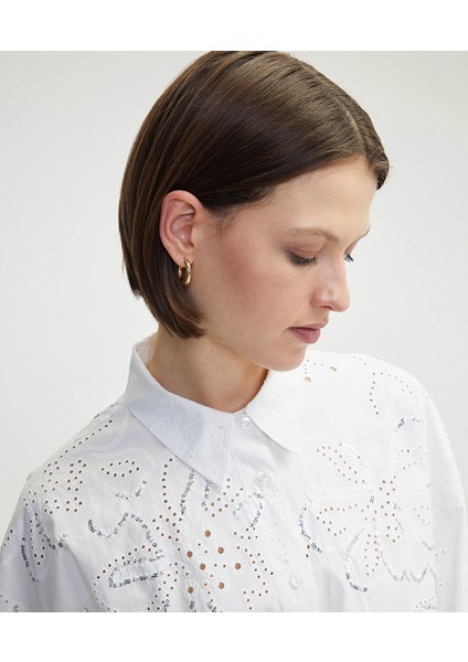 Payet Işlemeli Fisto Gömlek IS1250025235002 fiyatları