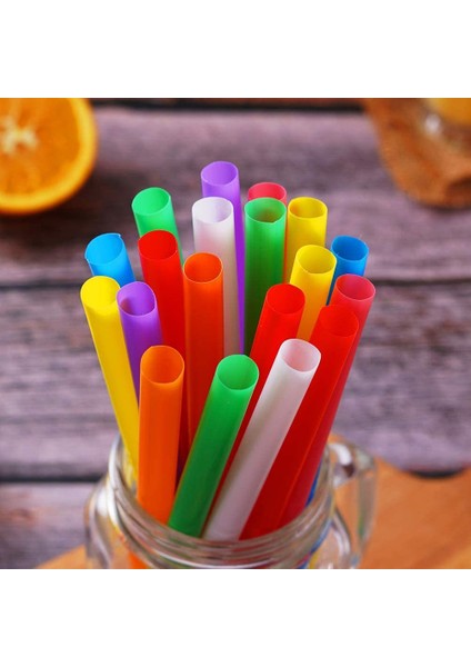 Tek Kullanımlık Renkli Frozen Pipet 50 adet/paket, Soğuk Sıcak Içecek Için