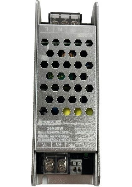 24 Volt 0-10V Dim Edilebilir Şerit LED Adaptör Akıllı Ev 0-10V 2.5 Amper 60 Watt Adaptör