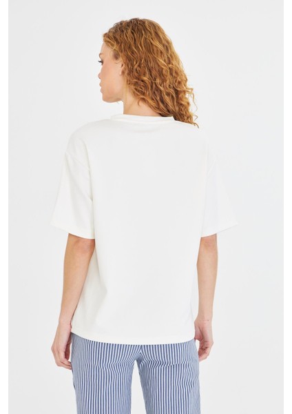 Taşlı Bambu T-Shirt