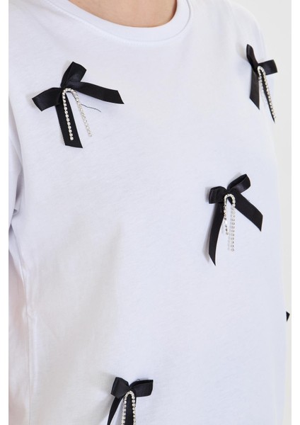 Kurdeleli Basic T-Shirt