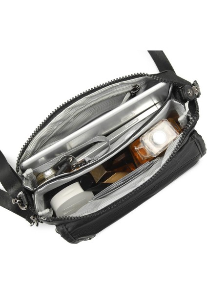 Minik Boy Krinkıl Kumaş Kadın Postacı Çantası Smart Bags 1191 modelleri