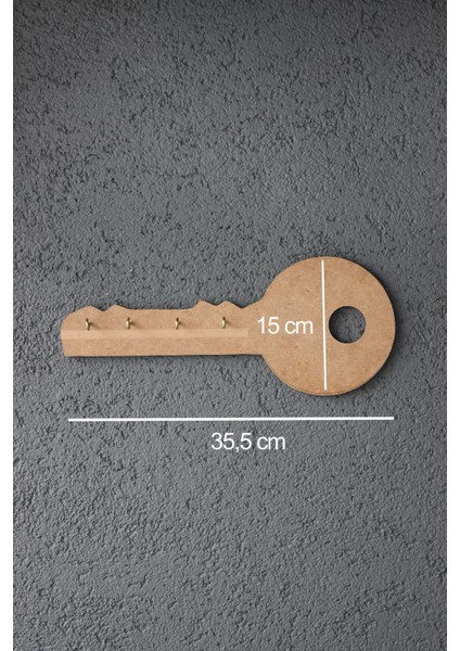 Ahşap, Ham Mdf, Boyanabilir Anahtar Model Anahtarlık
