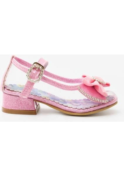 Pembe Fiyonklu Şeffaf Kız Çocuk Ayakkabı fiyatları