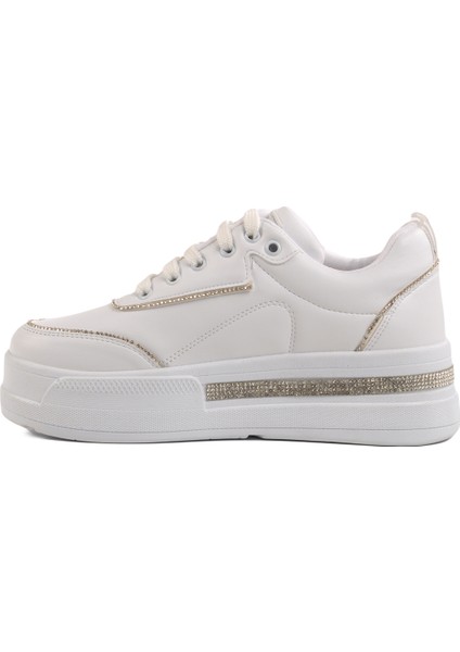 Beyaz Taşlı Kadın Spor Ayakkabı Ayakmod 1182 Z fiyatları