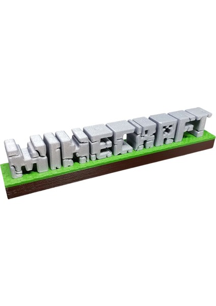 Minecraft Dekoratif Yazı 17.5 cm Özel Tasarım Figür