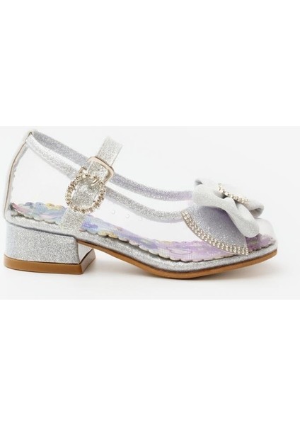 Gümüş Fiyonklu Şeffaf Kız Çocuk Ayakkabı fiyatları