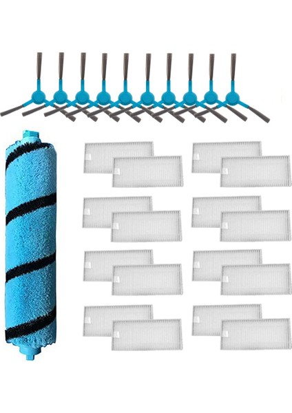 Cecotec Conga 5090 Için Yan Fırça Peluş Rulo Fırça Hepa Filtresi (Yurt Dışından)