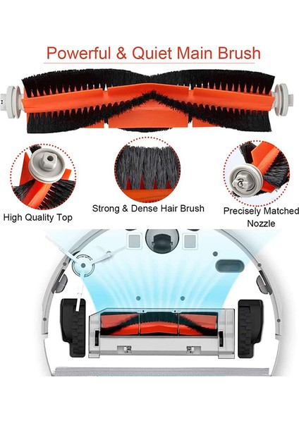Xiaomi Vacuum 2 Roborock ile Uyumlu Yedek Aksesuar Seti (Yurt Dışından)