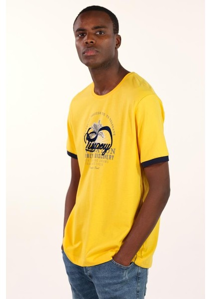 Erkek Büyük Beden Bisiklet Yaka Tişört Y22374868201