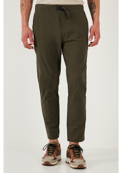 Slim Fit Lastikli Bel Boru Paça Kemer Detaylı Pantolon Erkek PANTOLON 5543S86JMILANO