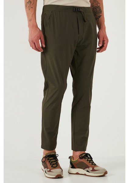 Slim Fit Lastikli Bel Boru Paça Kemer Detaylı Pantolon Erkek PANTOLON 5543S86JMILANO