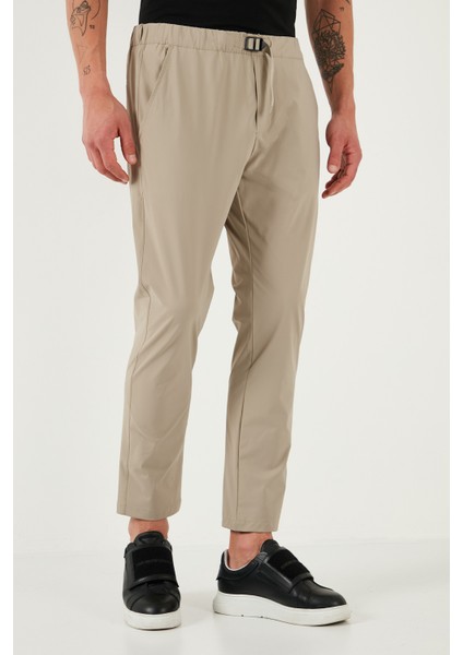 Slim Fit Lastikli Bel Boru Paça Kemer Detaylı Pantolon Erkek PANTOLON 5543S86JMILANO fiyatları