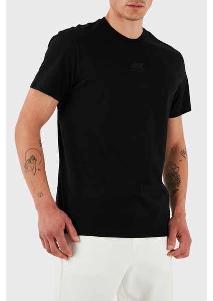 Pamuk Regular Fit Bisiklet Yaka Logolu T Shirt Erkek T Shirt XM000754 AF13106 UC001 fırsatları