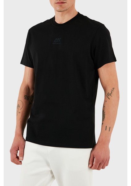 Pamuk Regular Fit Bisiklet Yaka Logolu T Shirt Erkek T Shirt XM000754 AF13106 UC001 indirimleri