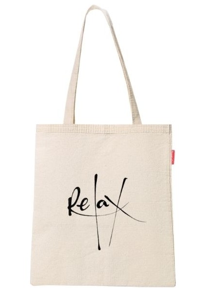 Relax Baskılı Bez Çanta