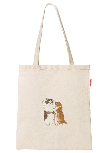 Terzi Kedi Baskılı Bez Çanta