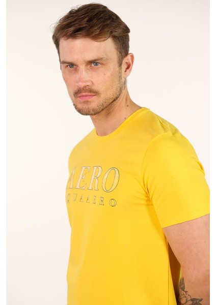 Erkek Bisiklet Yaka Tişört Y22344450501