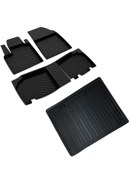 Renault Kangoo Ferrous 4d Havuzlu Kauçuk Paspas ve Bagaj Demirsiz Model Için 3D Bagaj Havuzu 2024 ve Üstü