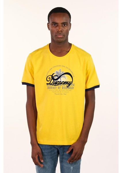 Erkek Bisiklet Yaka Tişört Y22344400601