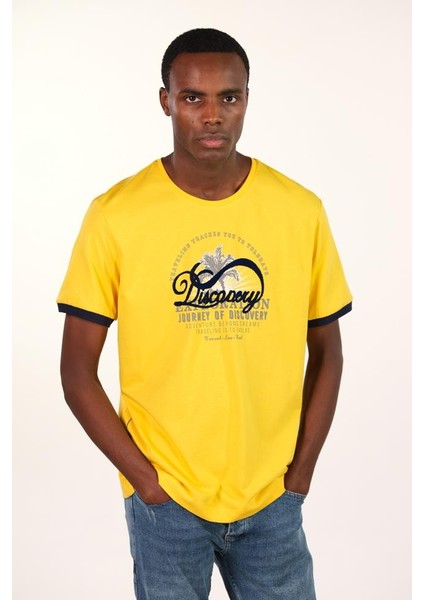 Erkek Bisiklet Yaka Tişört Y22344400601