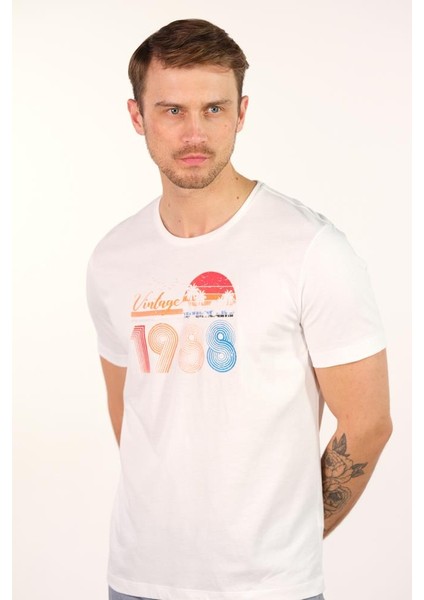 Erkek Bisiklet Yaka Tişört Y22344400501