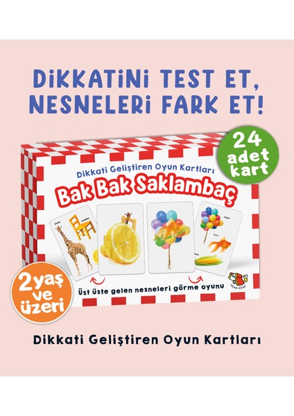 Bak Bak Saklambaç - Dikkati Geliştiren Oyun Kartları
