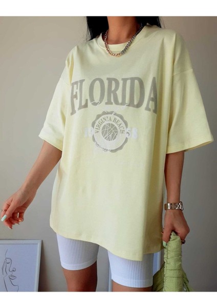 Tarzsokak Florida Kadın Sarı Oversize