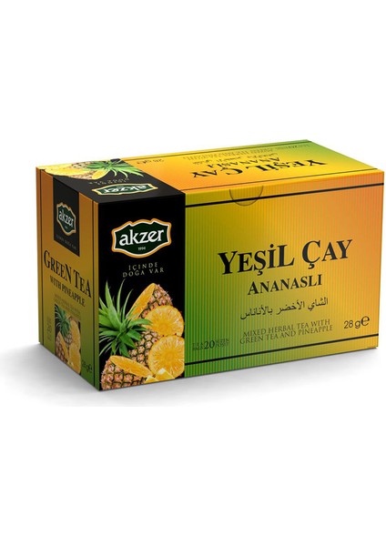 Yeşil Çay Ananaslı 20 Poşet