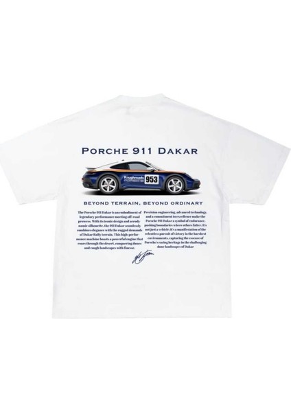 Tarzsokak Porche Baskılı Oversize Unisex
