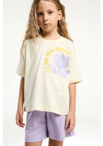 Kız Çocuk Sarı Pijama Takım 50312575-VR044