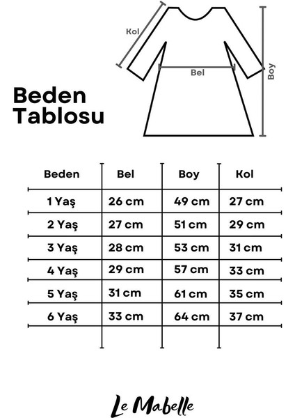 Beyaz Uzun Kollu Çiçek Nakışlı Kız Çocuk Elbise - Rina